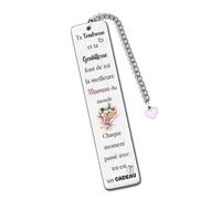 Maman Marque-Pages Fête Des Mères Cadeaux Fleur Meilleure Maman Fils Fille Amour Pour Toujours Noël D'Anniversaire Merci Retraite Apprécier Souvenirs Action de Grâce Femmes Livre Accessoire