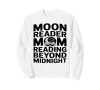 Maman Moon Reader lisant au-delà de Minuit Sweatshirt