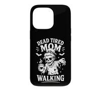Maman Morte et fatiguée Walking Zombie Coffee Mum Halloween Coque pour iPhone 13 Pro