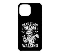 Maman Morte et fatiguée Walking Zombie Coffee Mum Halloween Coque pour iPhone 13 Pro Max