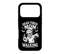Maman Morte et fatiguée Walking Zombie Coffee Mum Halloween Coque pour iPhone 17 Pro