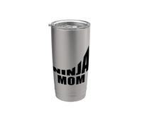 Maman ninja Gobelet isotherme en acier inoxydable double paroi