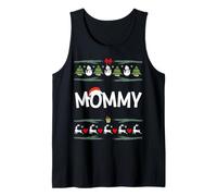 Maman Noël Matin Mignon Assorti Famille Noël Maman Père Noël Débardeur