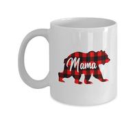 Maman Ours À Carreaux Maman Ours Tasse Pratiques Mug À Café Humour Mug Pour Boissons Chaudes Cuisine Cacao 330Ml