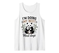 Maman Panda Doing My Best Most Days Ours Mignon bébé Débardeur