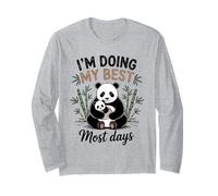 Maman Panda Doing My Best Most Days Ours Mignon bébé Manche Longue