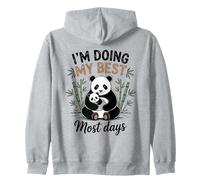 Maman Panda Doing My Best Most Days Ours Mignon bébé Sweat à Capuche