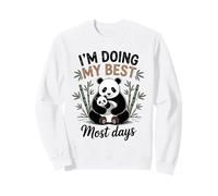 Maman Panda Doing My Best Most Days Ours Mignon bébé Sweatshirt