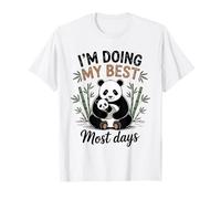 Maman Panda Doing My Best Most Days Ours Mignon bébé T-Shirt
