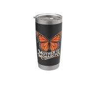 Maman Papillon Monarque Jardin des Papillons Gobelet isotherme en acier inoxydable double paroi