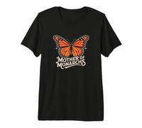 Maman Papillon Monarque Jardin des Papillons T-Shirt Haut de Gamme
