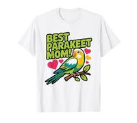 Maman Perruche Amoureux des Oiseaux Ondulée Femmes Oiseau T-Shirt