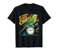 Maman Perruche Matin Ondulée Humour Oiseau T-Shirt