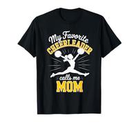 Maman Pom-Pom Girl, ma Fille préférée, Pom-Pom Girl, Jaune T-Shirt