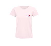 Maman Poule Logo T-Shirt - Le Cadeau Parfait pour Une Mère Incroyable (FR/ES, Alpha/Lettres, M, Taille Normale, Taille Normale, Rose)