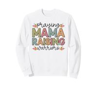 Maman priante élevant des Guerriers Forte mère Sweatshirt