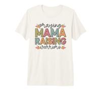 Maman priante élevant des Guerriers Forte mère T-Shirt Haut de Gamme