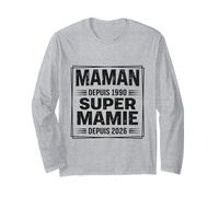 Maman Puis Super Mamie Annonce Grossesse Future Mamy Manche Longue