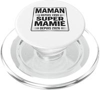 Maman Puis Super Mamie Annonce Grossesse Future Mamy PopSockets PopGrip pour MagSafe