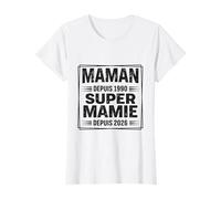 Maman Puis Super Mamie Annonce Grossesse Future Mamy T-Shirt