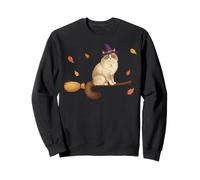 Maman Ragdoll Sorcière Halloween Automne Chat Magique Sweatshirt