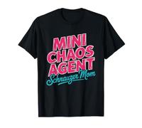 Maman Schnauzer Chaos Mini Energie De Chien T-Shirt