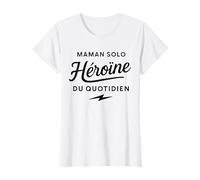 Maman Solo Héroïne du Quotidien Cadeau Fête Des Mères T-Shirt