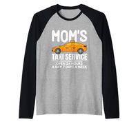 Maman Taxi Service Funny Taxi Driving Cab Lover Graphic Manche Raglan
