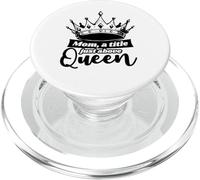 Maman Un titre juste au-dessus de Queen - Funny Mom PopSockets PopGrip pour MagSafe