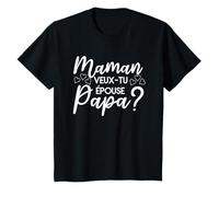 Maman Veux-tu Épouser Papa Demande En Mariage T-Shirt