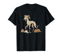 Maman Whippet Humoristique en Forme de Citrouille d'halloween pour Enfants, Hommes et Femmes T-Shirt