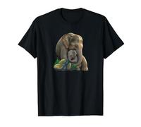 Mamans, Mamans Amour, éléphants T-Shirt Graphique avec Valeur, Homme, Noir, S