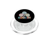 Mama's Boy Rétro Maman de garçons Mère Fils Maternité Maman Vie PopSockets PopGrip pour MagSafe