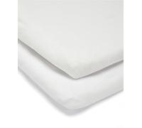 Mamas & Papas 2 draps-Housses universels pour Berceau, Blanc