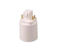MAMA'S PEARL Adaptateur de Lampe LED GX24Q à E27, 4 pièces, Support d'ampoule, convertisseur de Douille, 4 Broches, Extension de Lampe à Base de vis, Douille de Base