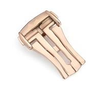 MAMA'S PEARL Boucle Déployante For Omega Boucle En Acier Inoxydable Bracelet En Cuir/caoutchouc Fermoir Déployant En Métal 16 Mm 18 Mm 20 Mm Accessoires Outils Accessoires de montre(Rose Gold,16MM_NO
