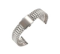 MAMA'S PEARL Bracelet De Montre En Acier Inoxydable 12 Mm, 14 Mm, 16 Mm, 18 Mm, 20 Mm, Compatible For Huawei GT2, Bracelet De Rechange En Métal For Hommes Et Femmes(Silver,20mm)