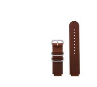 MAMA'S PEARL Bracelet de montre en cuir Vintage adapté for Casio 3299 AE-1200 AE-1300 AE-1500 SGW-300/400 W218h, bracelet de montre 18mm marron noir(Dark brown-silver)