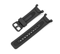 MAMA'S PEARL Bracelet De Montre En Résine TPU Avec Boucle En Acier Inoxydable, Compatible For CASIO For PRG-240/PRG-40/PAG-40(Black-black buckle)