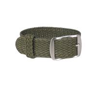 MAMA'S PEARL Bracelet De Montre Tissé En Nylon, Adapté Au Bracelet De Montre En Perlon, Boucle Noire Et Argentée, 16mm, 18mm, 20mm, 22mm(Army Green,20mm)