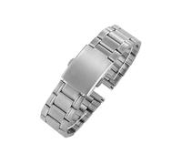 MAMA'S PEARL Bracelet De Montre Universel for Extrémité Plate En Acier Inoxydable, Compatible For Seiko, Compatible For Rolex, For Hommes Et Femmes, Accessoires(Silver,24mm)