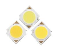 MAMA'S PEARL Lot de 3 modules LED for lampe d'intérieur 3 W 5 W 7 W 10 W 12 W 14 x 14 mm, source de lumière COB, puces Epistar, blanc froid et chaud, naturel, for projecteur(Warm White 3000K,3W 9-11V)