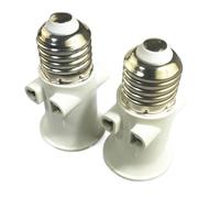MAMA'S PEARL Prise de Base d'ampoule LED, 2 pièces, AC 110v 240V 4A E27, Adaptateur de Prise UE, Support de lumière d'éclairage, connecteur de Conversion à vis