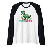 Mamasaurus Dinosaure Mama Saurus Famille assortie pour femme Manche Raglan