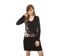 Mamatayoe Piovene, Robe Décontractée Femme, Noir (Noir), Large