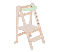 Mamatoyz Tour d'apprentissage en Bois Pliable Montessori Tour d'apprentissage en Bois de Bouleau Naturel Pliable avec 3 hauteurs réglables (Legno)