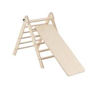 Mamatoyz Triangle 18PIKKO avec toboggan et arc Pikko, triangle escalade Montessori avec toboggan, arc d'escalade refermable, arc à bascule, pliable, triangle Pikler refermable