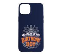 Mamaw of The Boy T-Shirt d'anniversaire Motif Toile d'araignée Halloween Coque pour iPhone 15 Plus