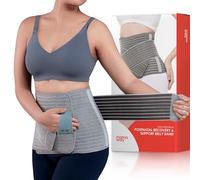 Mamaway SSnugFit Bandeau ventral post-partum - Ultra-respirant, profilé en césarienne, ceinture postnatale pour soutien abdominal et soulagement des douleurs dorsales, fabriqué en tissu doux et doux