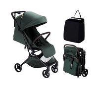 MAMAZING Poussette de voyage pour bébé de 6 à 4 ans jusqu'à 22 kg, bagage à main, petite pliable, avec design pliable d'une seule main, légère et compacte (5,26 kg), en fibre de carbone, vert
